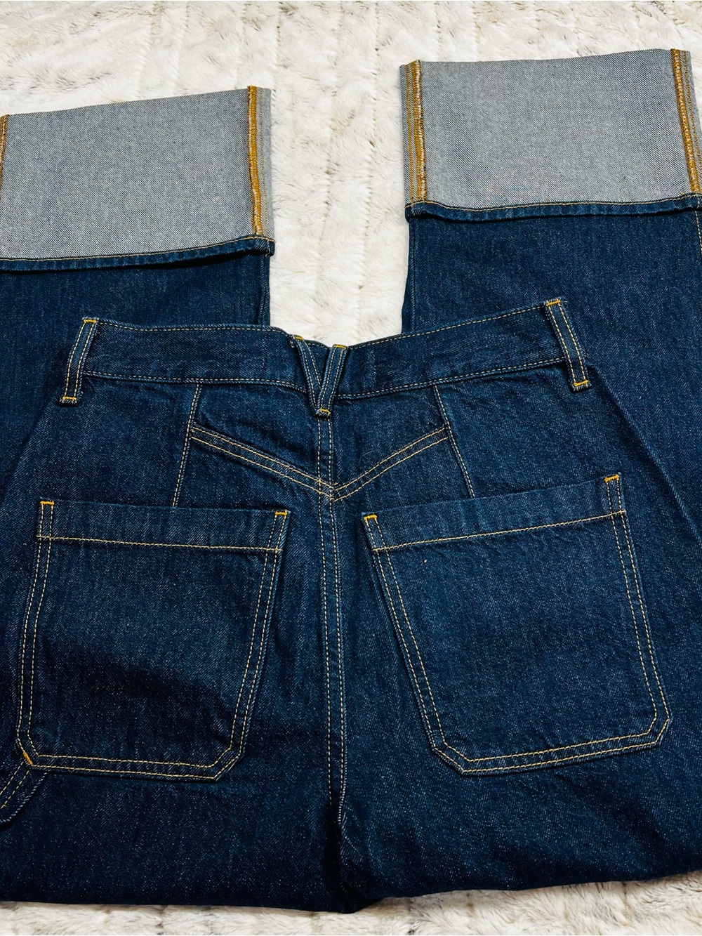 NWOT Veronica Beard Dylan High-Rise Straight Cuffed Jeans Sz-28 - Picture 4 of 8